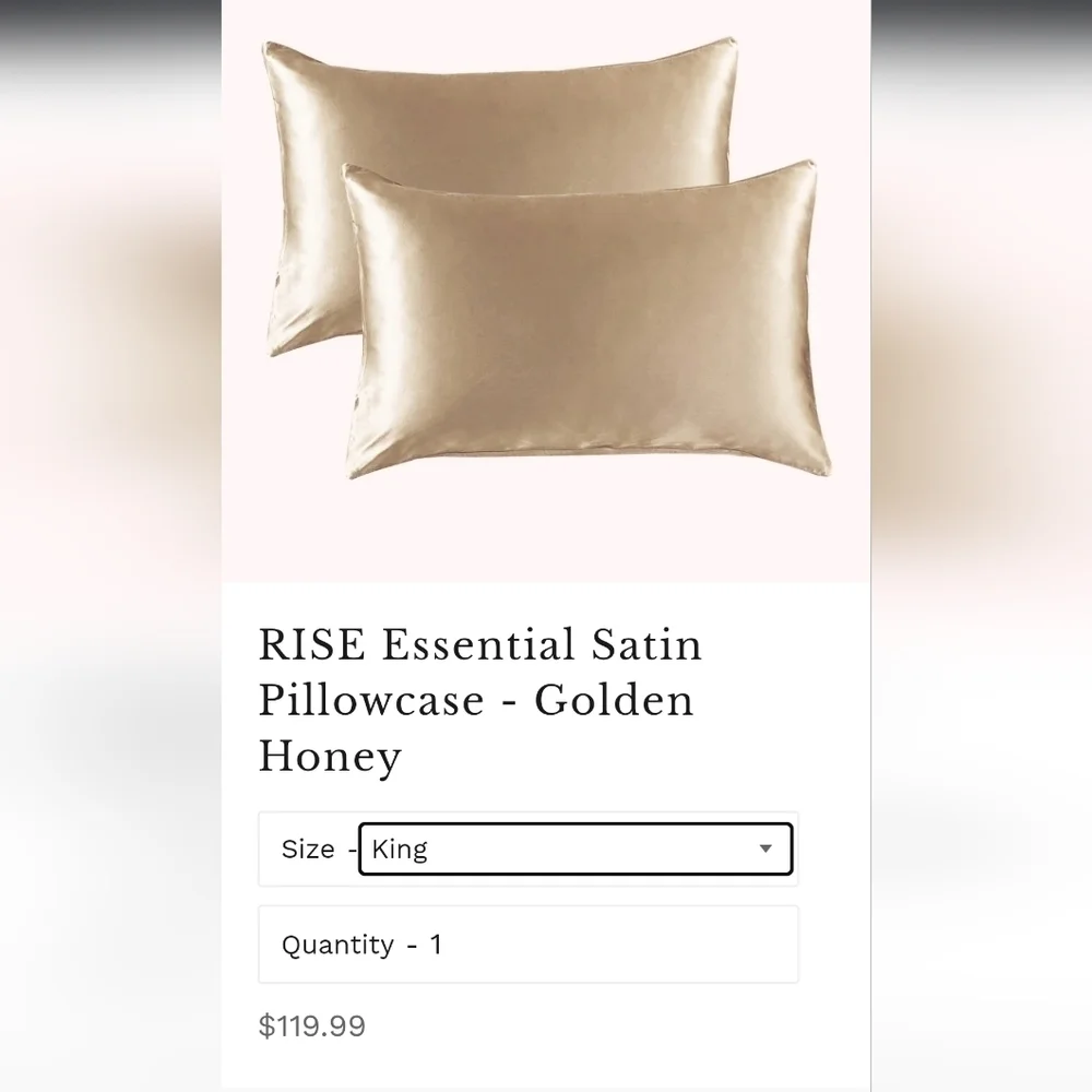RISE King Satin Pillowcase Hair Skin